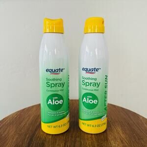 Equate Soothing Continuous Mist Spray With Aloe Lot Of 2 Sealed, 6.3 Oz